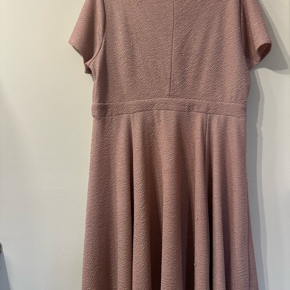 Champagne Pink & Gold Shimmer Skater Dress - Picture 2 of 8